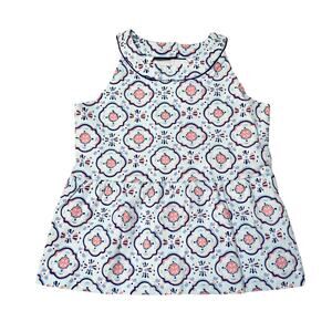NWT Janie And Jack Tile Print Top Size 8